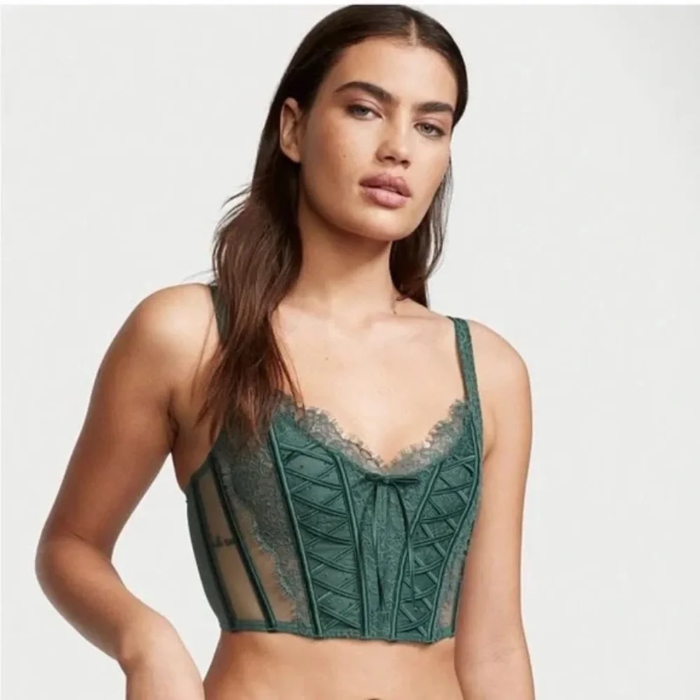 Victoria’s Secret angel green bustier sz  s - Picture 2 of 5